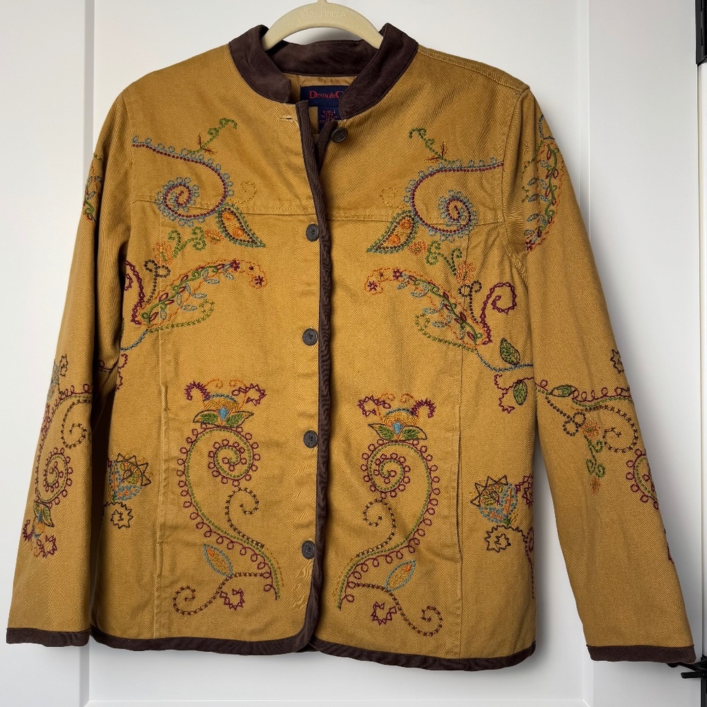 Denim & Co  embroidered Women's Jacket